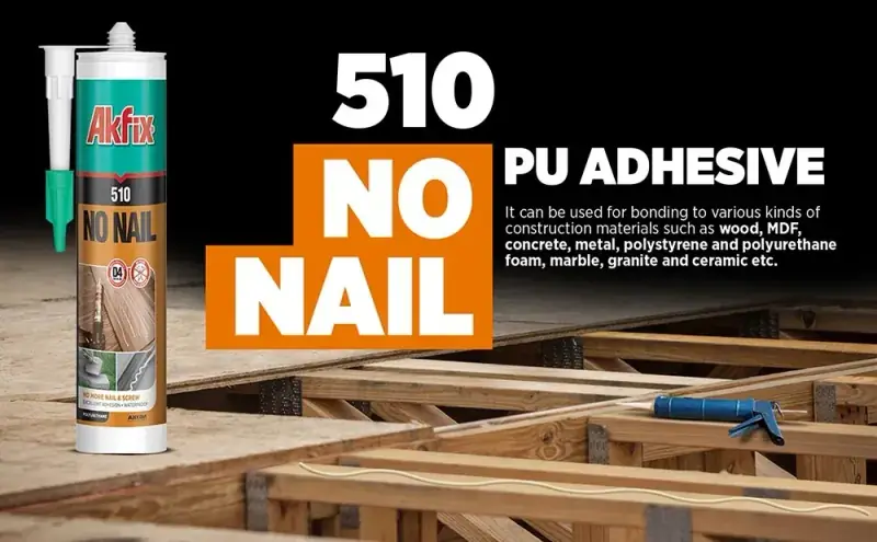 Akfix 510 No Nail Adhésif Construction - vue 2