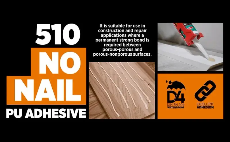 Akfix 510 No Nail Adhésif Construction - vue 3