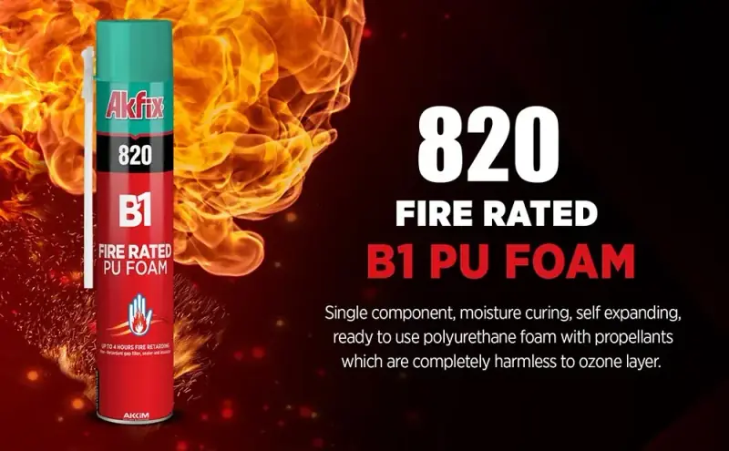 Akfix 820 B1 Mousse PU Coupe-feu Manuelle - vue 2