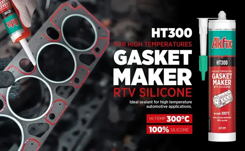 Akfix HT300 Silicone Haute Température (Gasket Maker RTV) - vue 2