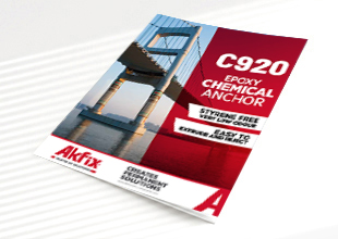 Couverture brochure C920 Chemical Anchor Epoxy Acrylate Styrene Free