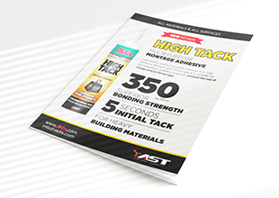 Couverture brochure High Tack Multi Purpose Montage Adhesive (version courte)