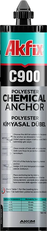 Akfix C900 Scellement Chimique Polyester - Akfix Maroc