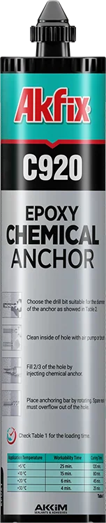 Akfix C920 EASF Chemical Anchor Sans Styrène - Akfix Maroc