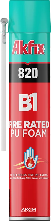 Akfix 820 B1 Mousse PU Coupe-feu Manuelle - Akfix Maroc