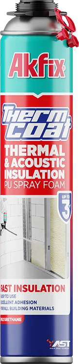 Akfix Thermcoat Mousse PU Isolation Spray - Akfix Maroc